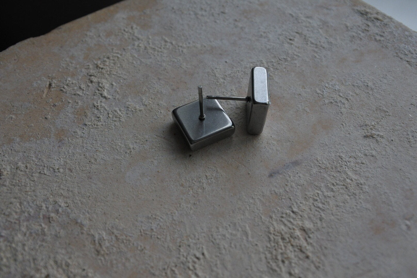 STUD Earrings Portugal Tile Azulejo Tile SOLID Stainless Steel Posts Hypo allergenic OVAR, Ourivesaria Carvalho Gift Boxed 651a