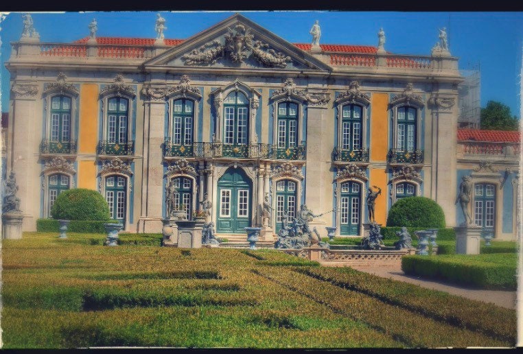 Atrio Earrings Matchstick Bar Frescoes DONA MARIA Queen of Portugal - Palace of Queluz,  Neoclassic Versailles Renaissance Tuscan