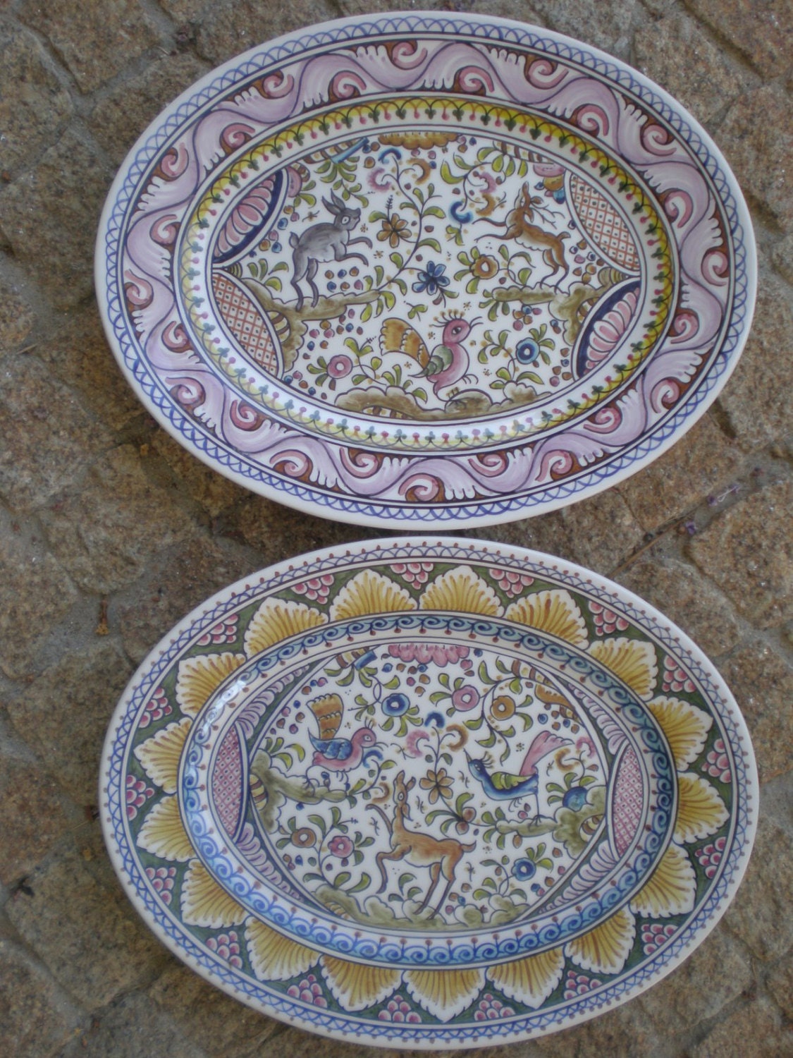 Atrio CoIMBRA Circle Bar Earrings Portugal 17th Century Pottery Matchstick Castle Reversible Ceramicas de Coimbra Whimsical 2 Options