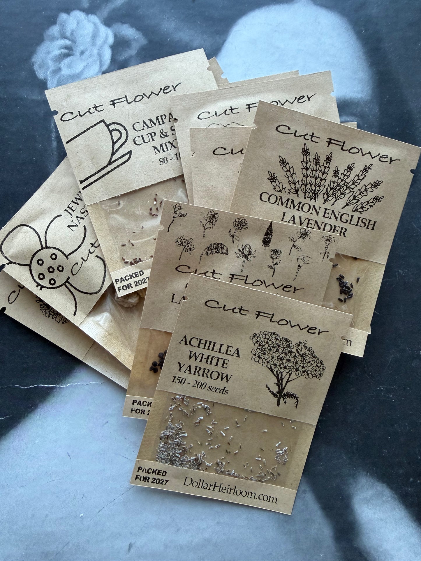16 Seeds Packets for Winter Sowing, plus Instructions 1530 Seeds!