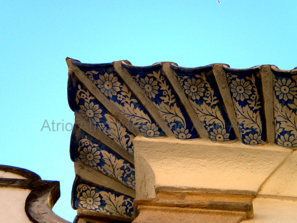 Atrio Earrings Red Tile Bar Portugal Antique Azulejo - Ovar Pink Gold or Silver Stainless Steel Ships from USA