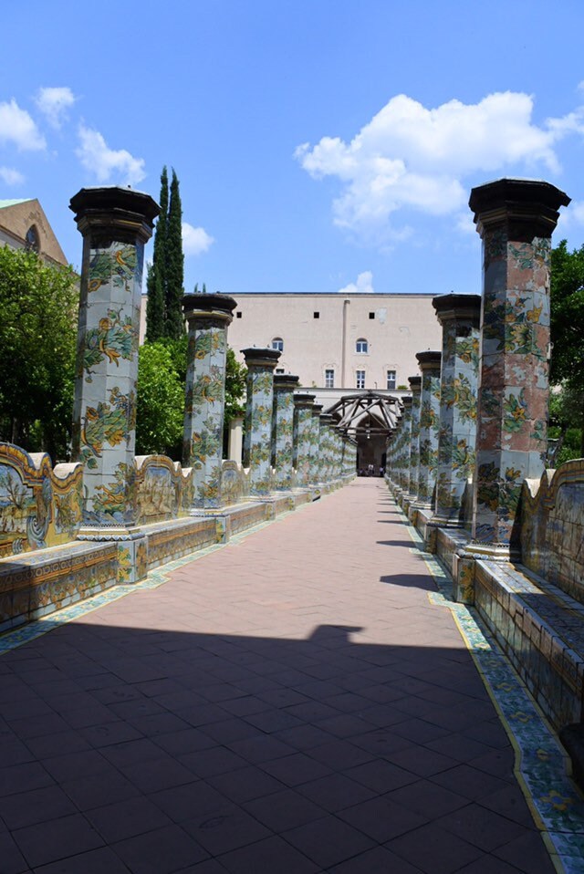 Atrio Earrings Bar Matchstick Italy Tile Italian Tile Italian Earring Naples Santa Chiara Monastery Maiolica Majolica Ceramic Pottery Deruta